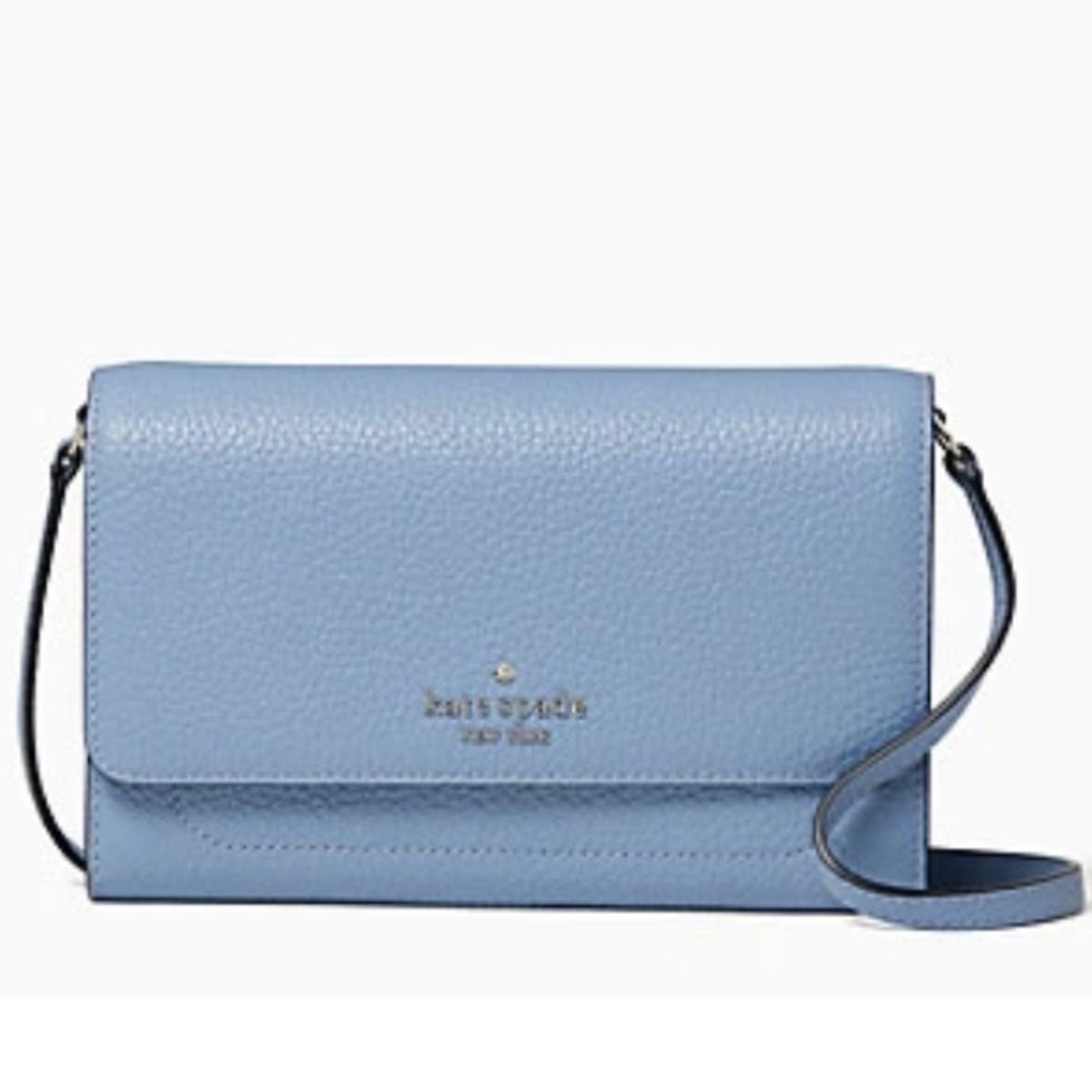 NWT Kate Spade Harlow Wallet on a String
Dusty Blue